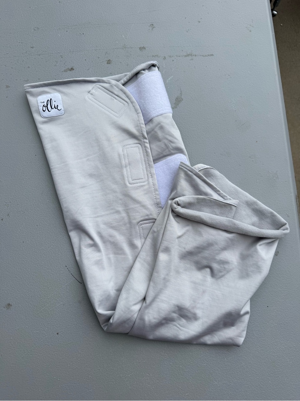 Ollie Light Gray Baby Sleep Sack - Gentle Cotton Swaddle